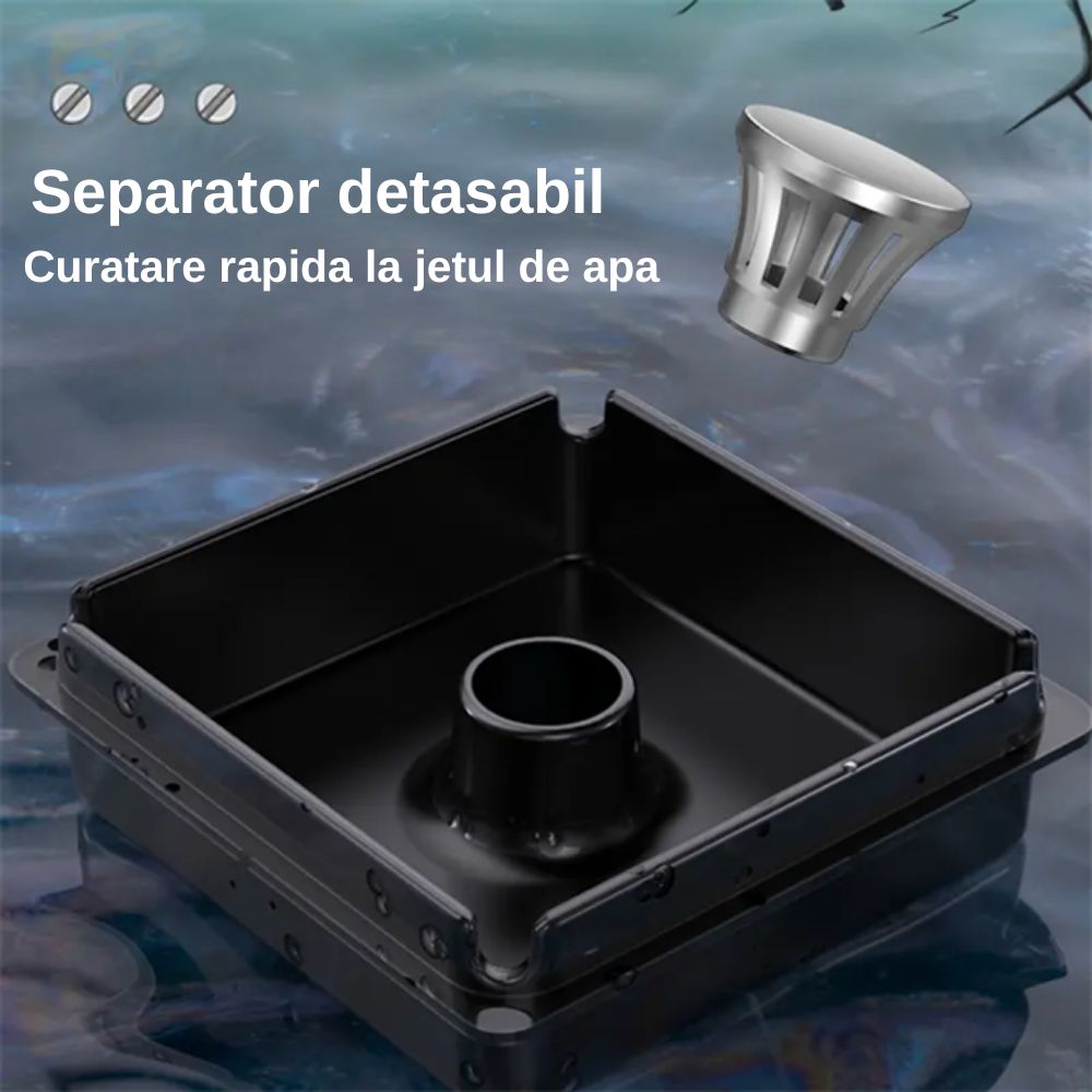 Scrumiera electrica moderna cu aspiratie fum directa, Exaltus®, Solutia eficienta pentru eliminarea mirosurilor neplacute, purificator de aer incorporat, Capacitate de 4 tigarete