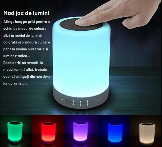 Dispozitivul sunete albe in principal cu schimbarea modului de joc lumini