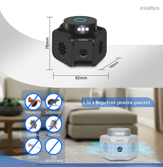 aparat exaltus dimensiuni si 4 in 1 anti rozatoare gen veverite, sobolani, soareci, gerbili, jerboi