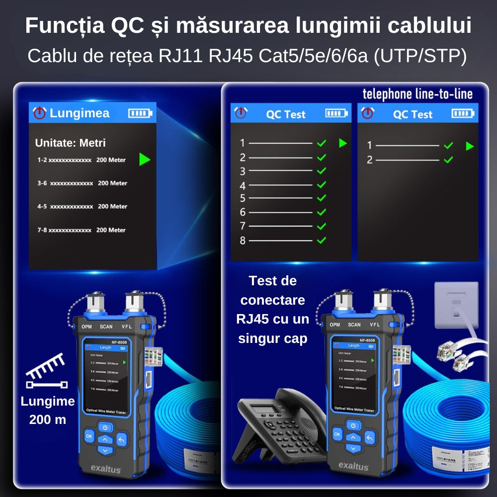 Powermetru - Tester Cabluri Fibra Optica