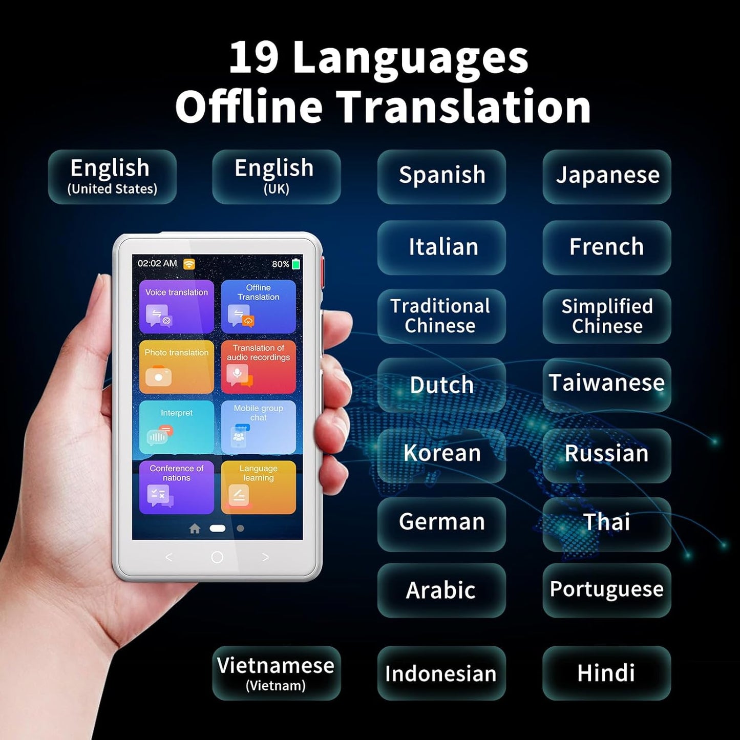 Translatorul in modul offline cu 19 limbi