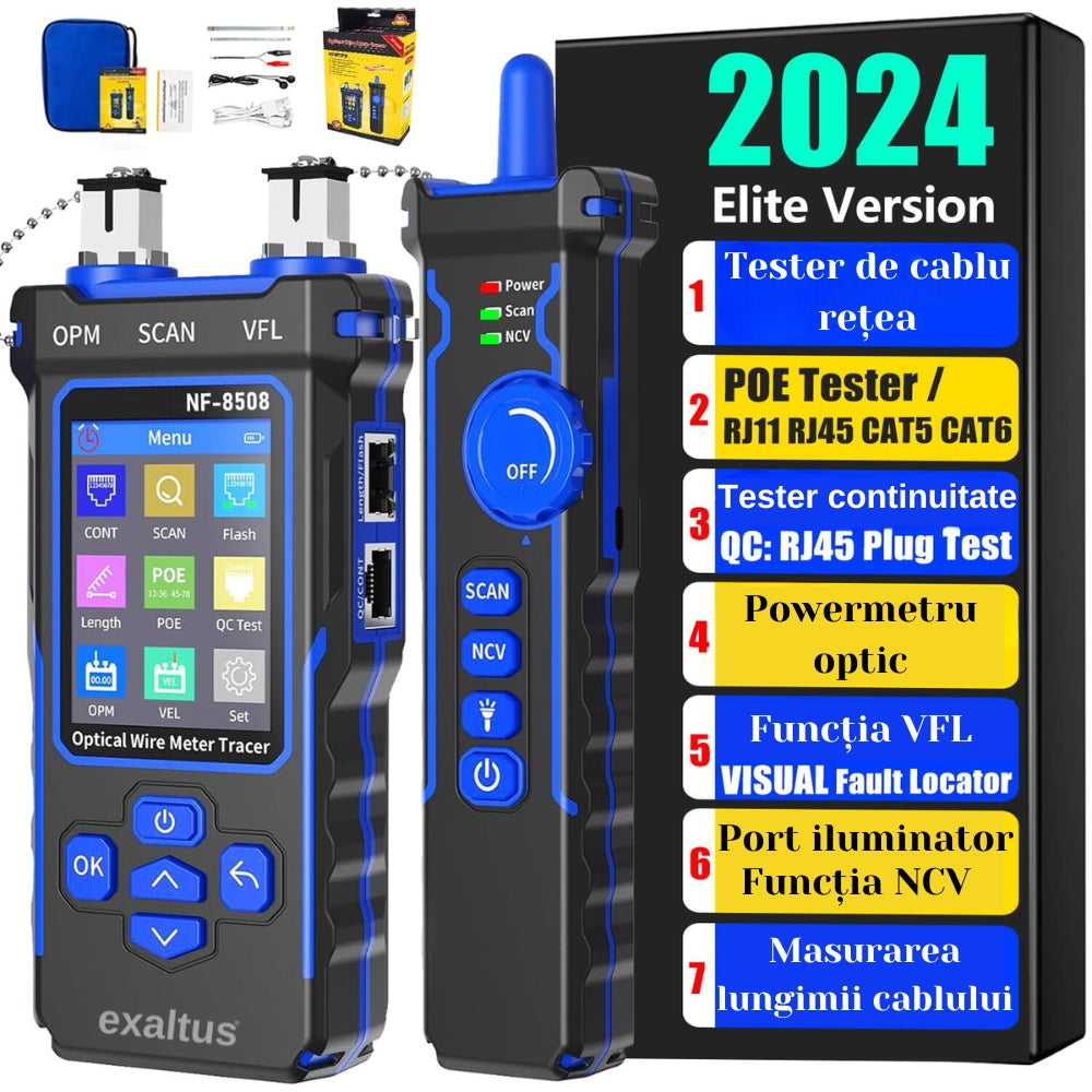 Powermetru - Tester Cabluri Fibra Optica