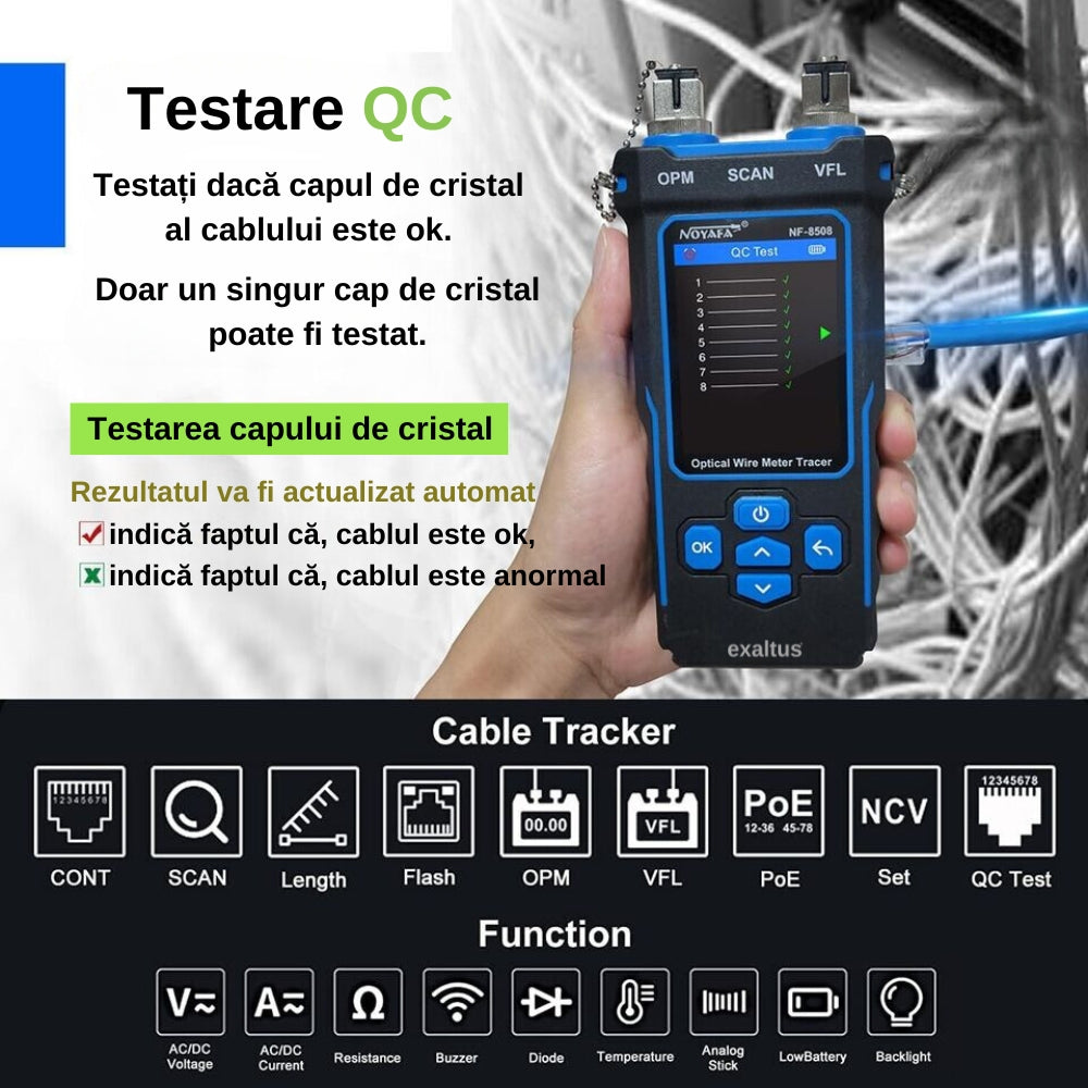 Powermetru - Tester Cabluri Fibra Optica