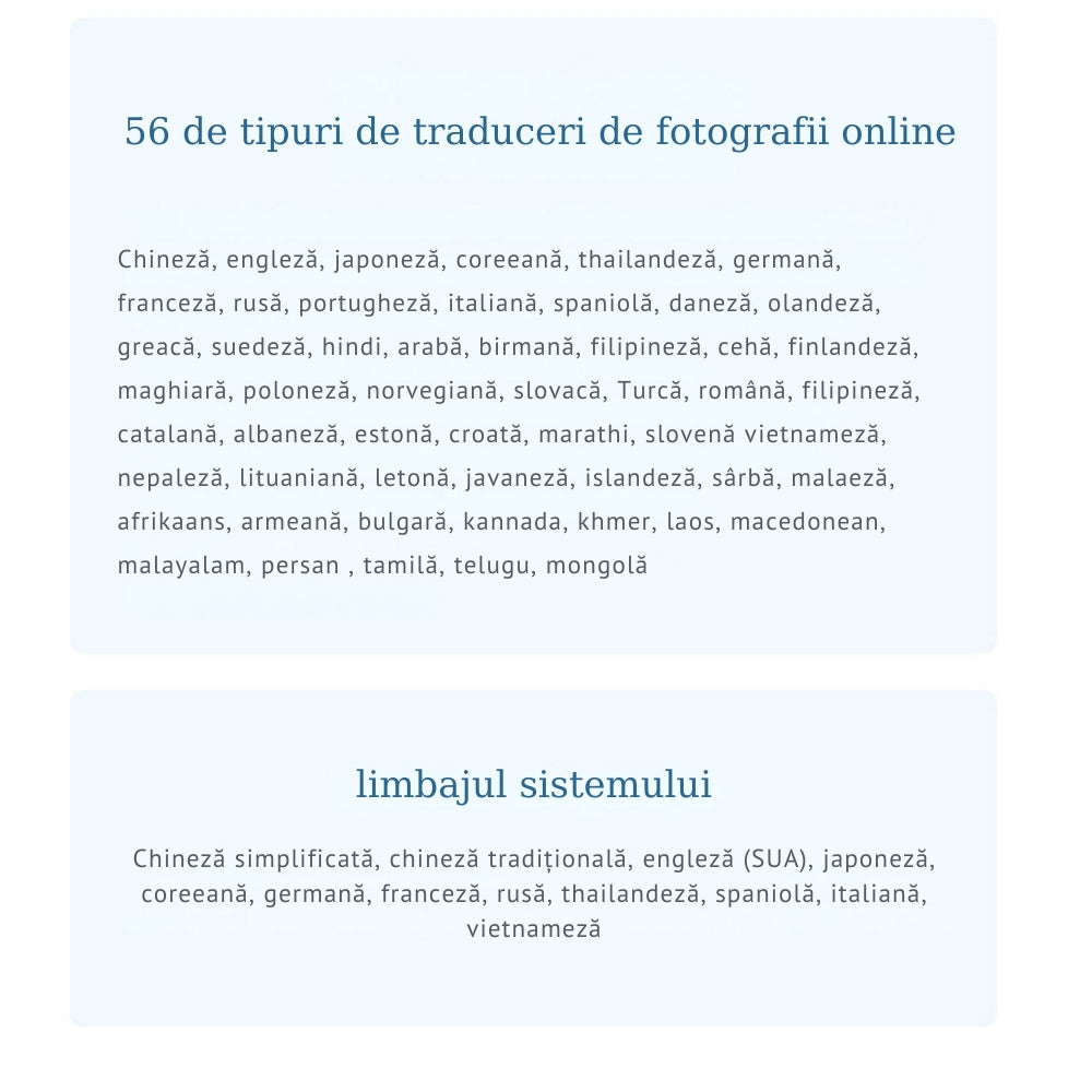 56 tipuri de traducere foto online
