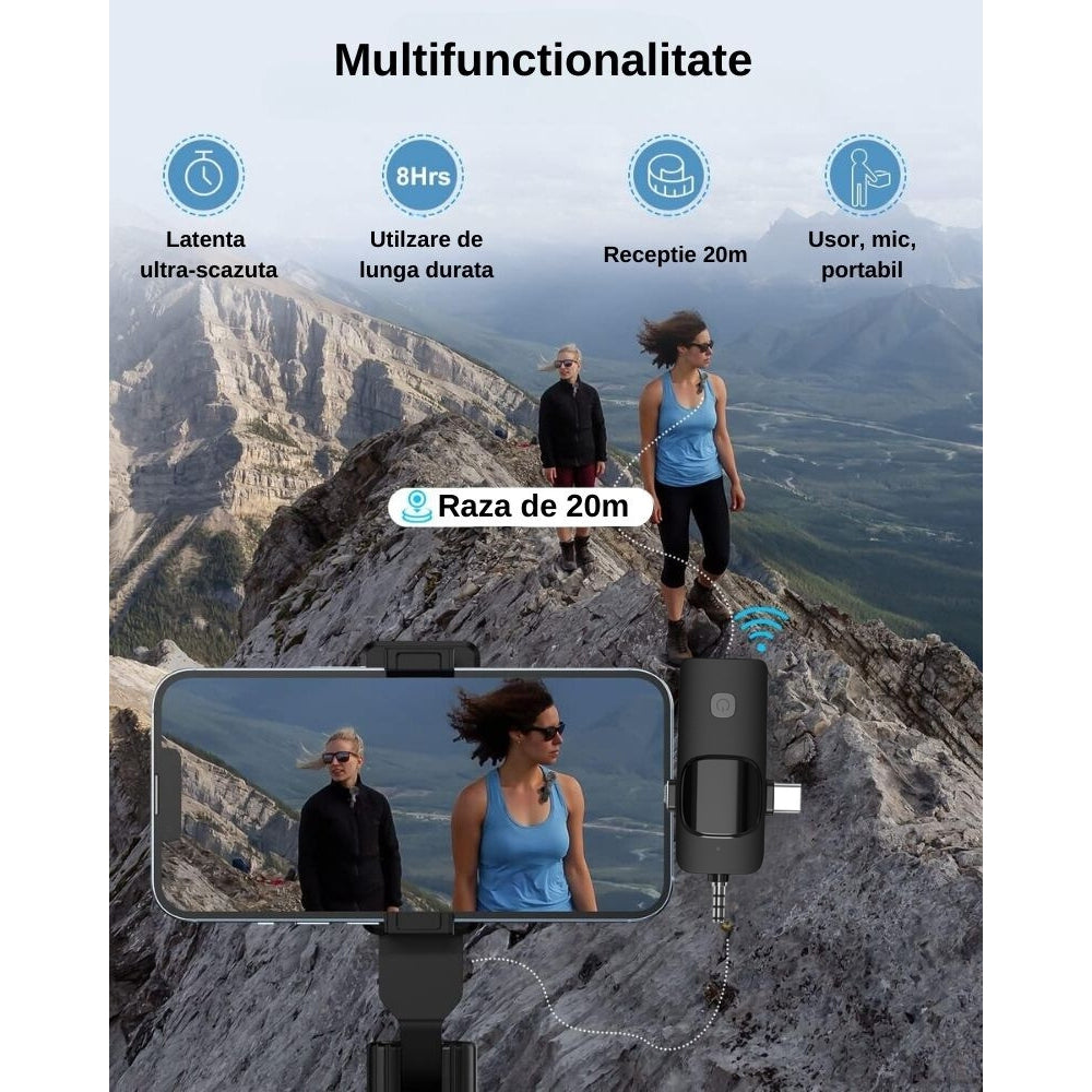 Latenta scazuta, utilizare de lunga durata, receptie 20 de metri, usor, mic, portabil
